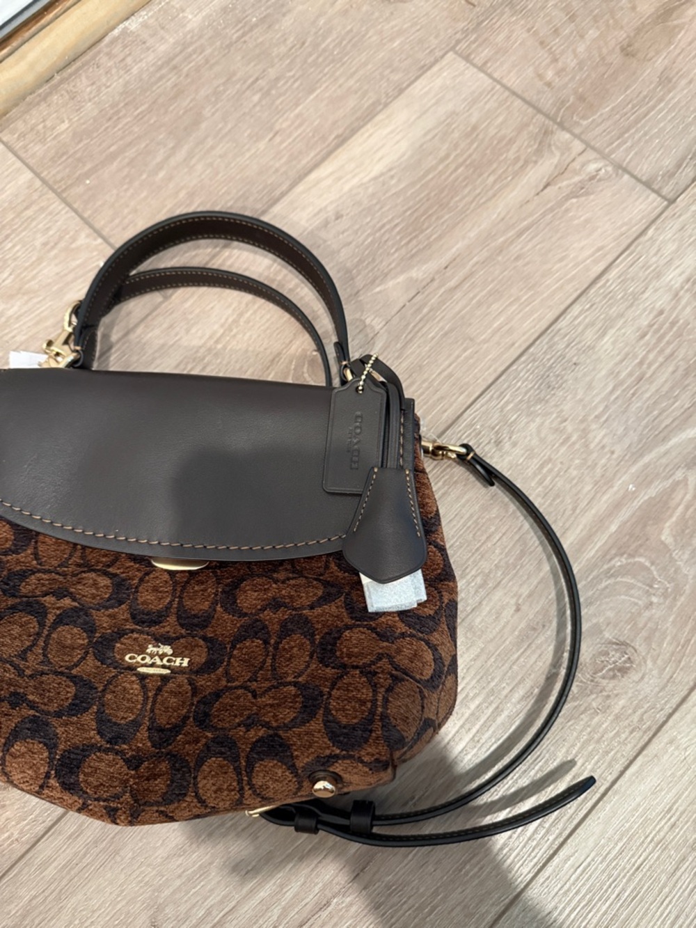 Coach Brown Emory Top Handle Bag - Picture 4 of 5